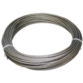 Wire Rope Diameter 3 mm with Construction 7 x 7, Special Length Stainless Steel V4A Rope Stainless Steel Rope Wire Ropes Steel Rope Railing Rope Trellis VA A4 AISI316 AISI 316 Boat
