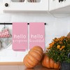 SPBL&L Hot Pink Hand Towels,Hello Gorgeous Hand Towels,Pink Kitchen Set