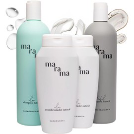 MARAMA To Share Kit 2 Shampoo sin Sulfatos y Parabenos + 2 Acondicionador sin Sulfatos y Parabenos Tratamiento para Cabello Maltratado - Aloe Vera Anti Frizz Cabello Vegano - Cruelty-Free