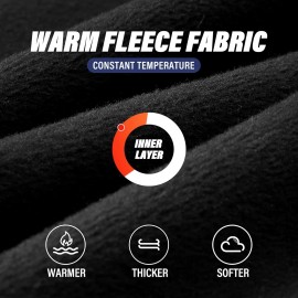 Unbranded Black Neck Gaiter Warmer Ski Scarf Windproof Mask - Thick Fleece Neck Warmer ...