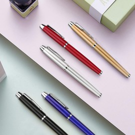 Rollerball Pen - 5 Pack of Ballpoint Ball Pen for Men Women Executive Business Office School Use,Executive Nice Pens for Business Birthday Gift with Gift Box,5 extra 0.5 mm Refills