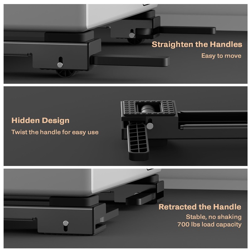 Appliance Rollers Heavy Duty,Extendable Appliance Sliders,Liftable Washing Machine Base,Easily Move