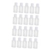 IWOWHERO 20pcs Portable Refillable Plastic Squeeze Bottles with Clamshell Caps