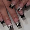 Press On Nails with Nail Glue, Butterfly Flower Bow Star