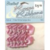 DARICE MINIATURE ANTIQUE ROSE RIBBON BOWS WITH PEARLS - 1