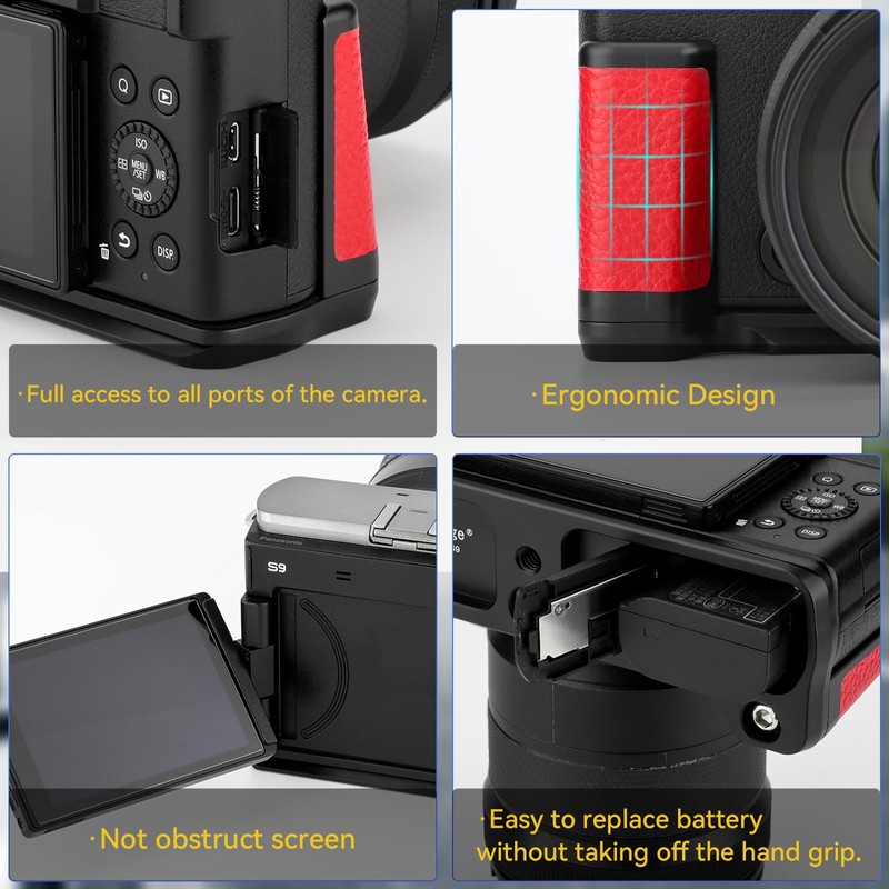 Haoge Handle for Panasonic LUMIX S9 Camera Body S9K L-Shape