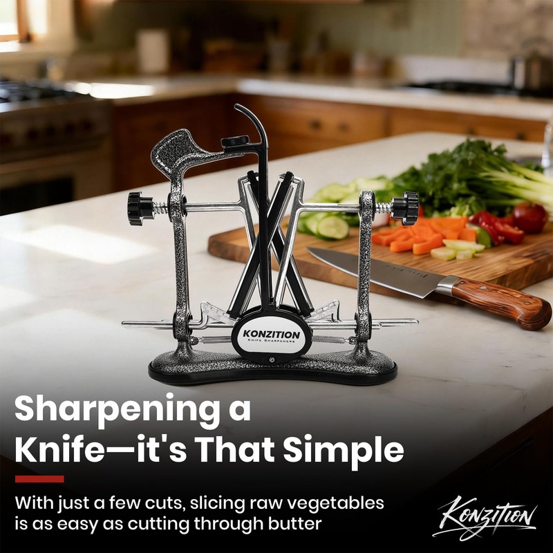 Adjustable V-Shape Knife Sharpener, Replacement for warthog Knife Sharpener, Metal