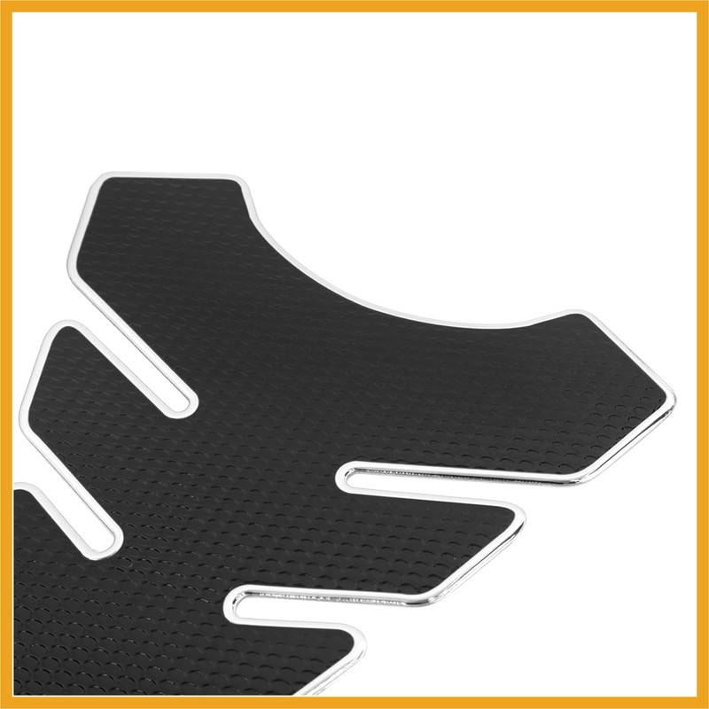 Partuto Motorcycle Fuel Tank Protector PVC Rubber Pad Emblem Badge