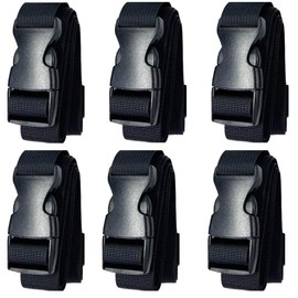 6Pcs Straps with Buckles, 47 inch Nylon Cinch Strap, Buckle Straps for Tie Down Backpack Luggage, Adjustable Strap for Packing, Outdoor Activities