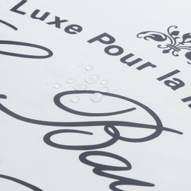 DS BATH Le Bain Shower Curtain,Polyester Fabric Shower Curtain,Printed Shower Curtains for Bathroom, Waterproof Bathroom Curtains,72" W x 72" H