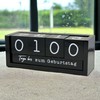 Countdown Calendar Wooden Cube with Theme Bar Permanent Year Table