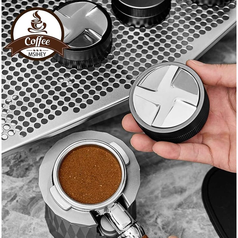 MSIHEY 58 mm Coffee Distributor & Distributor, Gravity Rocker Lever