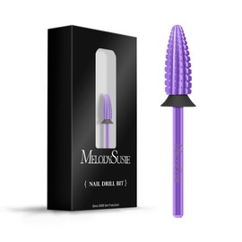 MelodySusie Typhoon Nail Drill Bits, 3/32'' Carbide Tungsten Multi-function Bits, Fast Remove Acrylic or Hard Gel for Manicure Pedicure Salon Professional or Beginner, Purple, XC