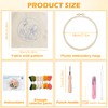 OlyPegic Punch Needle Kit for Beginners,Embroidery Starter Set with Hoop,Punch