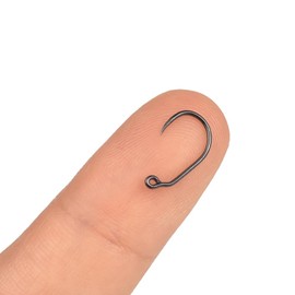 MUUNN 100Pcs Fly Tying Hooks,Wide-Gape Jig Fly Hook for Fly Tying,Barbless Fly Fishing Hooks 12#