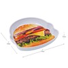 Mind Reader Burger Serving Plate Set, Hosting Essentials, Outdoor Kitchen