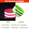 16 Pieces Reflective Bands Reflector Bands for Wrist, Arm, Ankle,