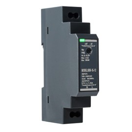 BuyWeek DIN Rail Power Supply 12VDC/15W/1.25A DIN Rail Power Supply DIN-Rail HDR-15W-12 DIN Rail Transformer AC to DC for Industrial Automation System