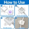 Shupakul 40 Pcs H705 LED Light Mounting Bracket Clip,Waterproof H705