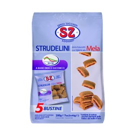 Sz - Senza Zucchero Biscotti Strudelini Mela - 200 G