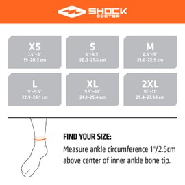 Shock Doctor Ultra Knit Ankle Brace W/Figure 6 Strap & Stays Black, Small