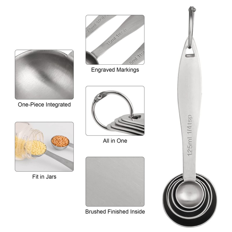 Smithcraft Measuring Cups and Measuring Spoons Set of 12, Stainless