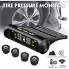 Solar Wireless Car TPMS Tyre Pressure Monitoring System + 4
