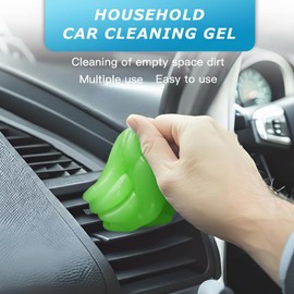 MysticHome for Car Cleaning Gel 160g,Reusable Cleaning Putty for Interior Detailing PC Keyboard, Car Cleaning Supplies, Auto Detailing Tools, Car Slime for Dust Removal, Cleaning Kit(Green, 5.0 OZ)