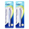 Color rubber handle cuticle trimmer fuchsia, mixed colors, 2 pieces / 칼라 러버핸들 큐티클 트리머 퓨셔, 혼합색상, 2개