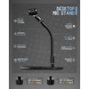 Angksorm 13-Inch Desktop Gooseneck Microphone Stand, Weighted Metal Base
