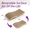 Reversible Wave Cat Scratcher for Indoor Cats - Cat Scratching