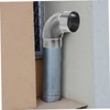 Operitacx Stainless Steel Chimney Flue Elbow Pipe 2pcs Set Fire
