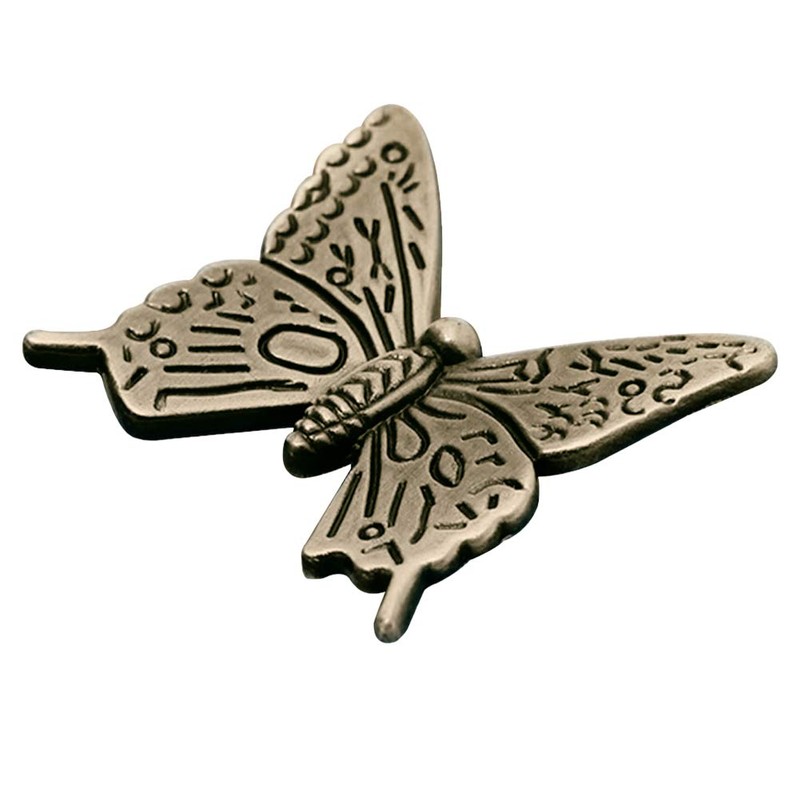 Denpetec 10 Pcs Butterfly Alloy Cabinet Knobs,Vintage Butterfly Shape Drawer