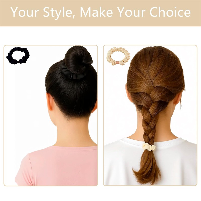 5 Pcs Hair Ties Scrunchy – Soft Elastic Hair Ties