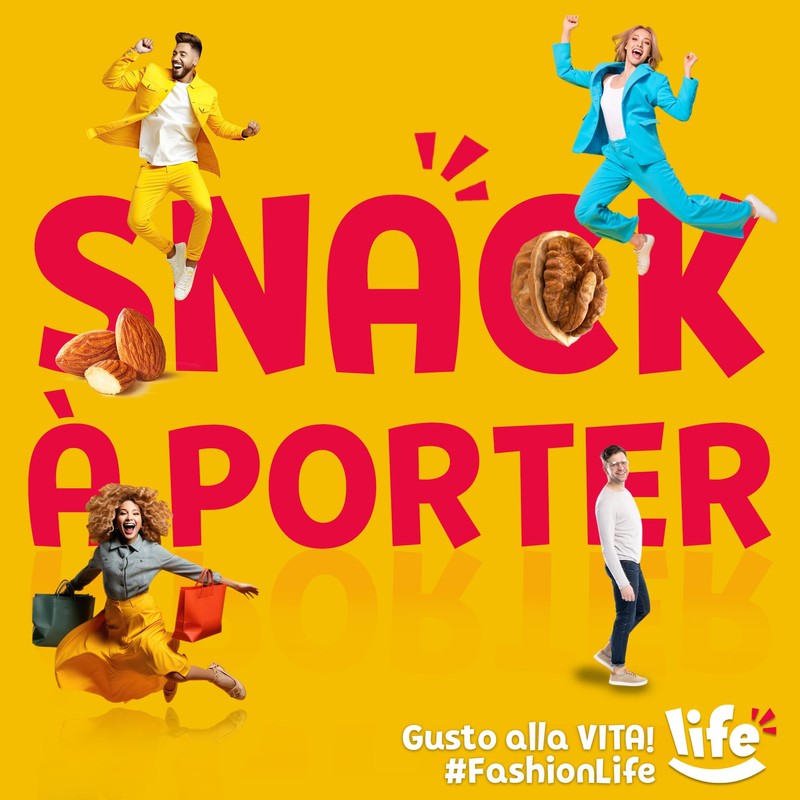 LIFE Mandorle Sgusciate - Frutta Secca, Snack in Pratico Sacchetto,