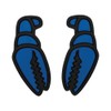 CLUB GRAB MEGA CLAWS Deck Pad Snowboard Mega Claws-BLACK-RED