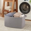 OIASKET Extra Large Blanket Basket, 23.6" x 16.5" x 13.8"