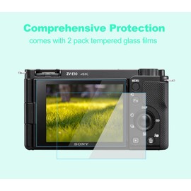 Pocoukate - Funda para cámara Sony ZV-E10 Vlog, funda protectora de silicona suave con protector de visualización ZVE10, accesorios para cámara Sony Alpha ZVE10, ILCZV-E10L, funda de silicona, color