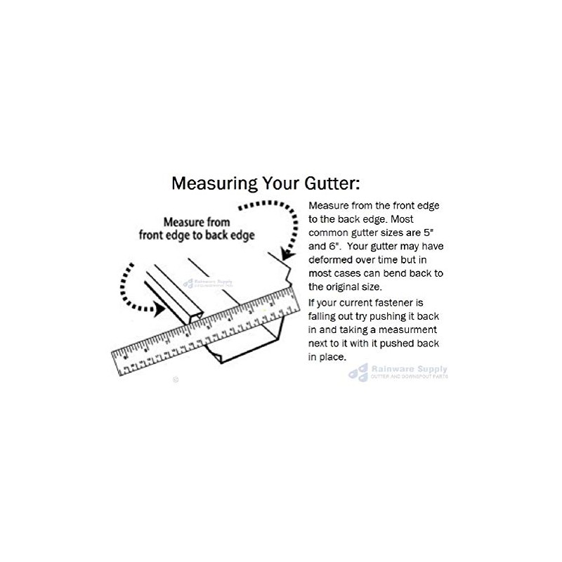 Rainware Supply 5-Inch Aluminum End Caps, Royal Brown or White,