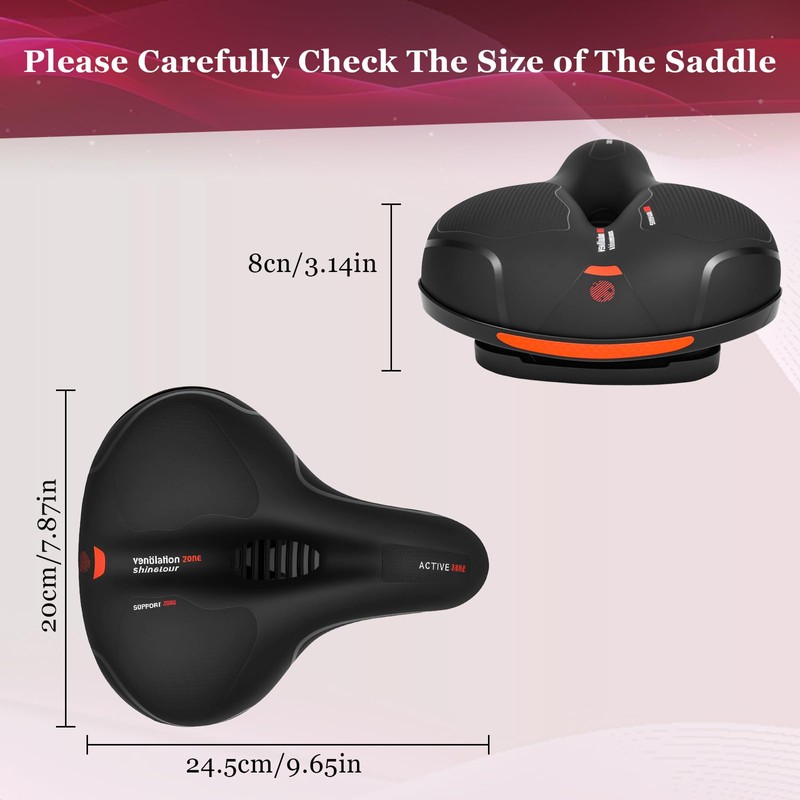 DMJJSD Bicycle Saddle for Men and Women, Ergonomic Bicycle Saddle,