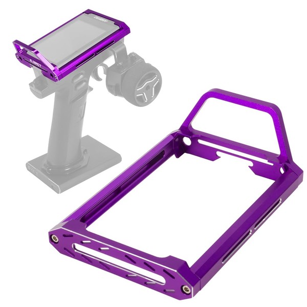 EPINON Aluminum Alloy Radio Transmitter Protector Frame RC Car Transmitter for Flysky Noble NB4 Pro NB4 Lite NB4 Upgrade Accessories (Purple)
