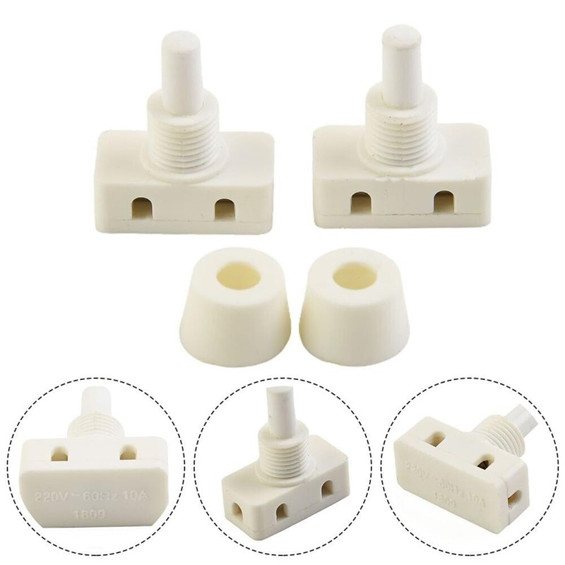 JNNJ Pack of 5 Car LED Push Button Switch, Built-in