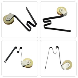 4 Pack Sliding Screen Door Rollers Tension Spring Fits for M-Shaped Rollers (Replaces B512, B513, B746) – 1" & 1-1/4" Concaved Steel Ball Bearing – Fits Top & Bottom Rollers