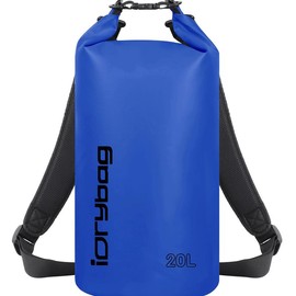 IDRYBAG Waterproof Backpack Dry Bag for Women Men, Floating Bag Dry Backpack 2L/5L/10L/15L/20L, Dry Bags Waterproof for Kayaking, Boating, Canoeing, Rafting, Hiking, Camping christmas 2024 ornament christmas 2024 ornaments - Color: Blue, Size: 20L