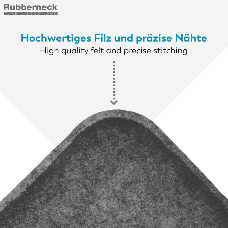 Rubberneck Set of 4 Non-Slip Felt Seat Cushion Square Chair