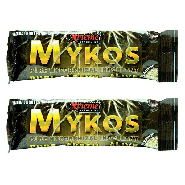 Xtreme Gardening Mykos Pure Mycorrhizal Inoculant, 100 g, 2 Count