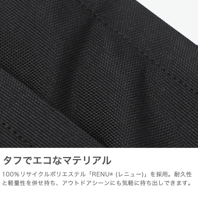 Chums Recycle Mesh Pocket Shoulder Bag, Black