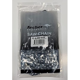 28" Archer Chainsaw Chain 3/8" pitch FULL CHISEL .050 Gauge 91DL drive links Compatible with Oregon 72LPX091G
