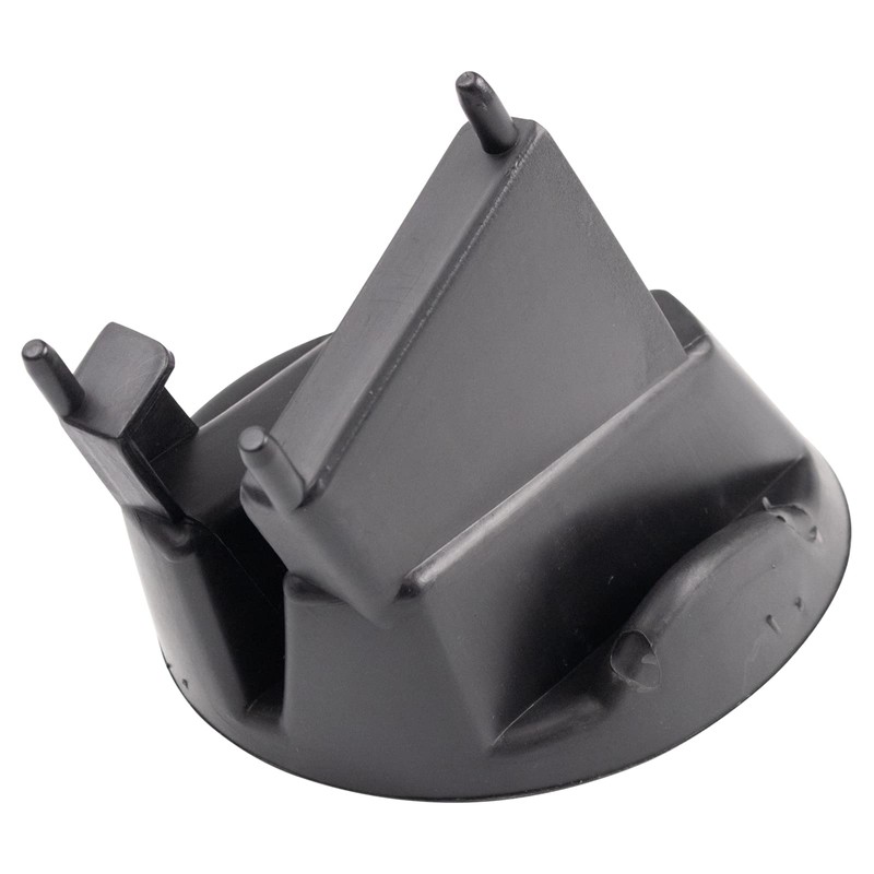 TRQ Front Right Fog Light Hole Cover Black Passenger Side