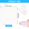 Vicloon Transparent Sticky Notes, 100Pcs Self-Stick Note Pads, 75 *